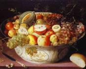 Still Life of fruit in a Wan-li Bowl - 奥夏斯·贝尔